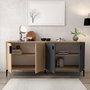 Hanah Home Neva 4001 Consola Roble Zafiro y Antracita